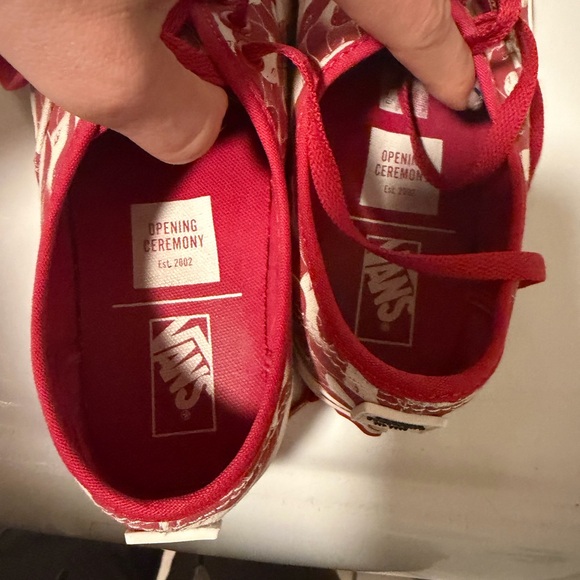 Vans x Opening Ceremony Authentic Red Snake Checker Women's size 7 - Picture 3 of 4